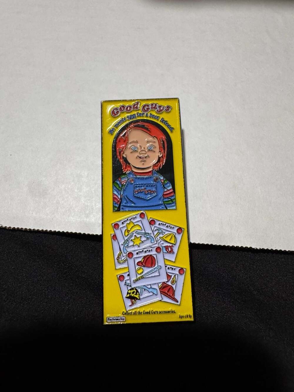 Trick Or Treat Studios Child's Play 2 Good Guys Box Enamel Pin